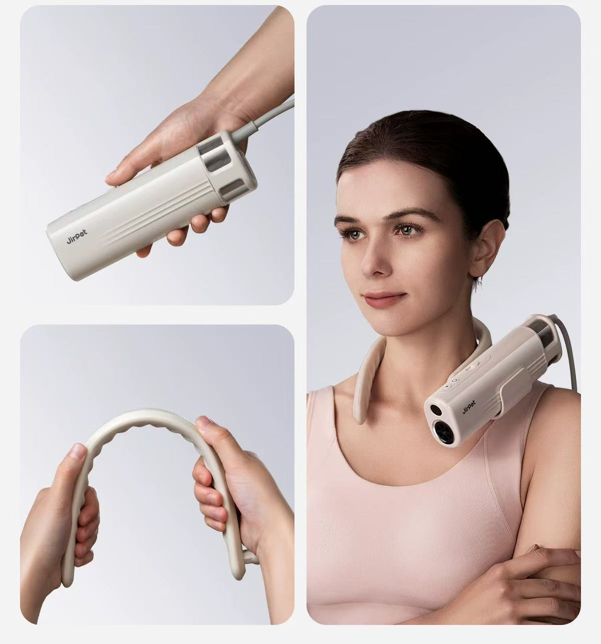 Pet hair dryers can be worn around the neck to free your hands